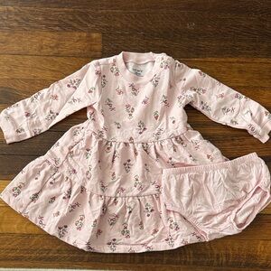 Carter's Light Pink Baby Outfit with Floral Accents